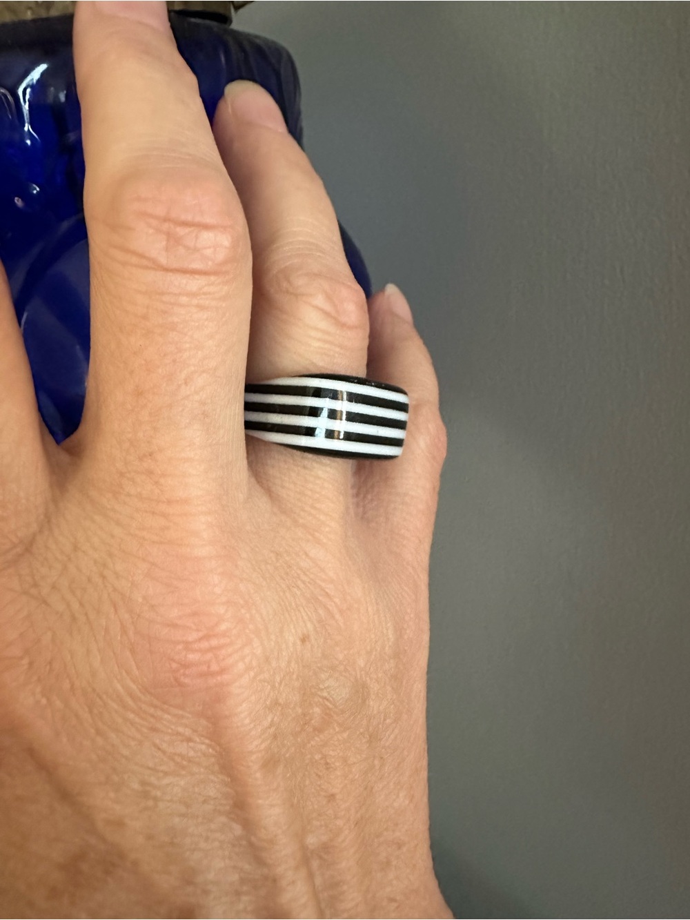 Lea Stein Bold Stripes Ring
